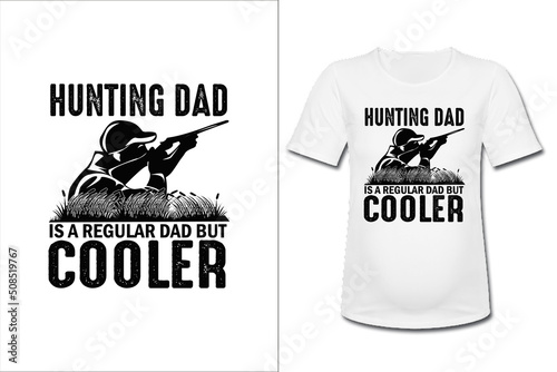 Hunting T-Shirt Vector for Happy Fathers Day