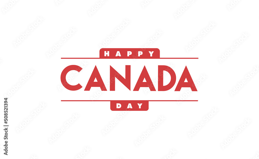 Fototapeta premium Canada day banner. Canadian red leaf.