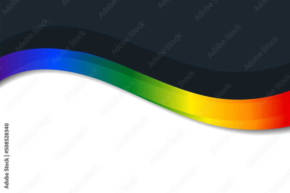 LGBT Pride flag rainbow wave on white background. Pride Month LGBT Pride flag rainbow wave on white background. Pride Month