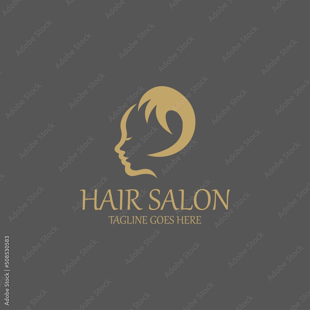 Hair salon logo design template. Vector illustration Hair salon logo design template. Vector illustration