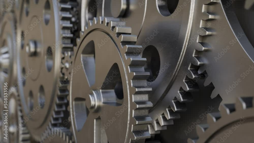 Industrial video background with gears. 3d animation. Industrial video background with gears. 3d animation.