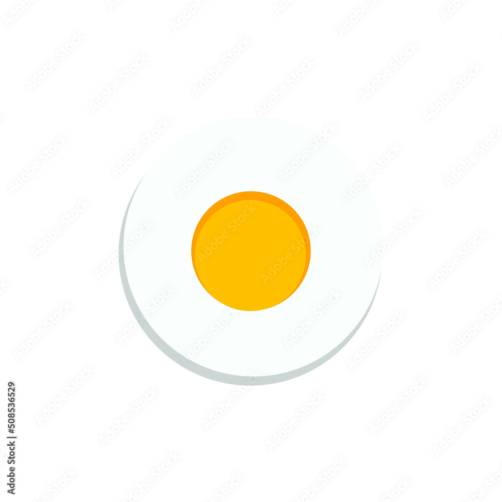  egg on a white background illustration minimal art design flat logo 