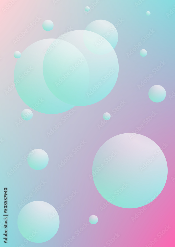 Cover fluid with round shapes Cover fluid with round shapes