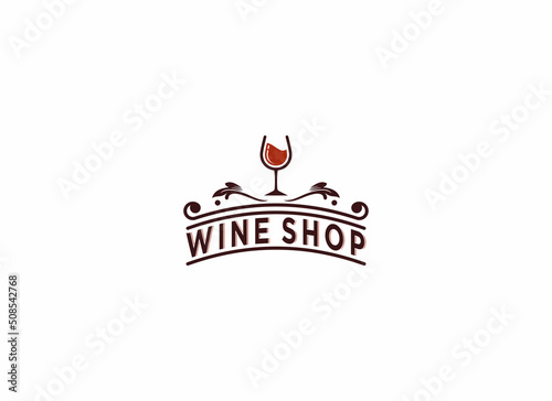 logo for a beverage shop with illustration of a refreshing glass of drink