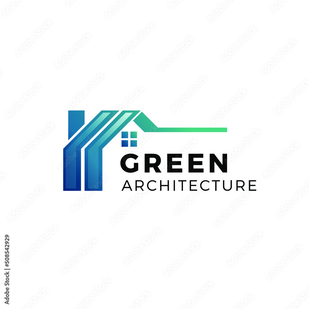 roof green building and property architecture logo blue house and home window roof green building and property architecture logo blue house and home window