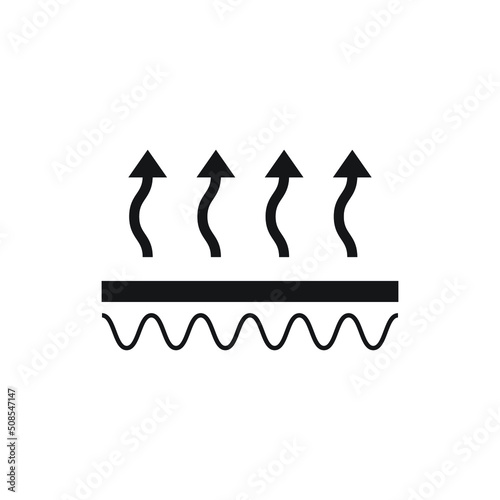 Heating floor icon design isolated on white background
