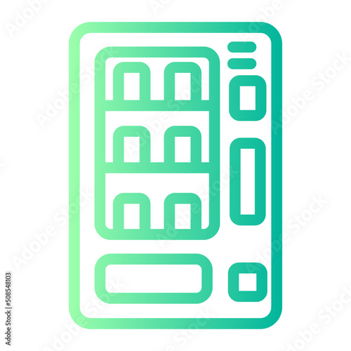 vending machine gradient icon