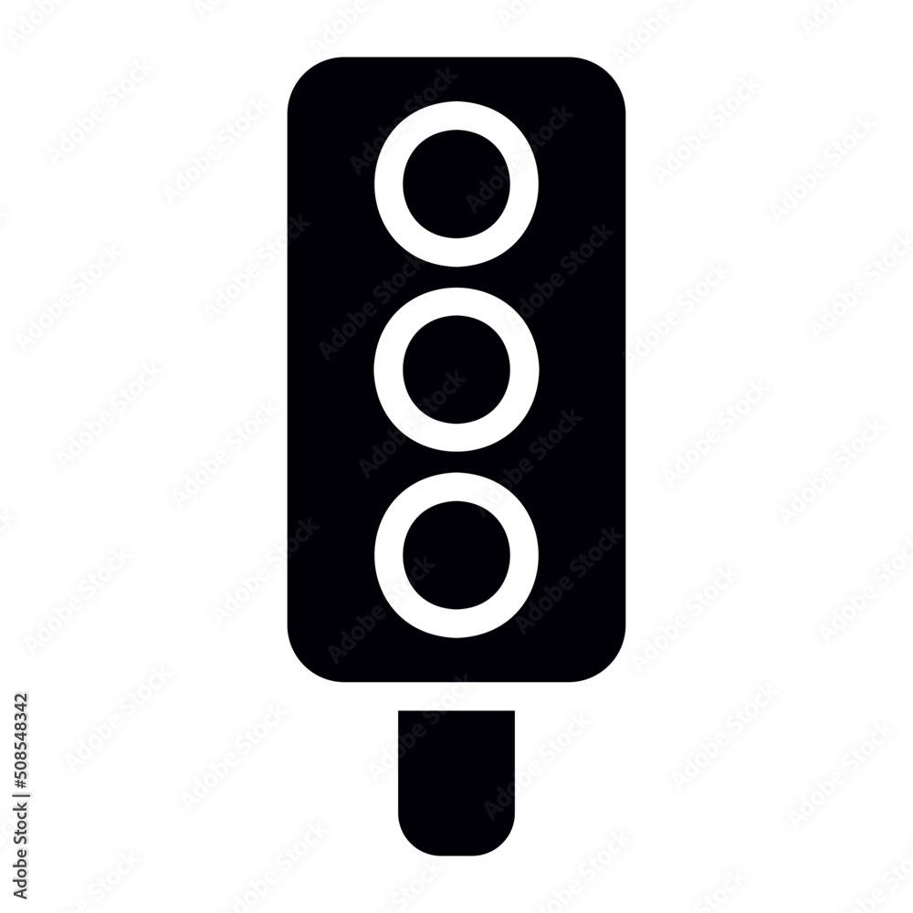 traffic light glyph icon traffic light glyph icon