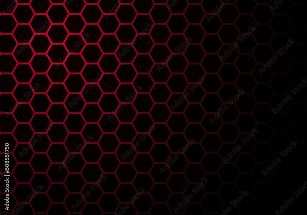 Abstract Red Light Hexagon Line in Grey Modern Luxury Futuristic Background Abstract Red Light Hexagon Line in Grey Modern Luxury Futuristic Background