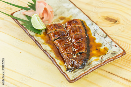 Japanese eel grilled or Unagi ibaraki. photo