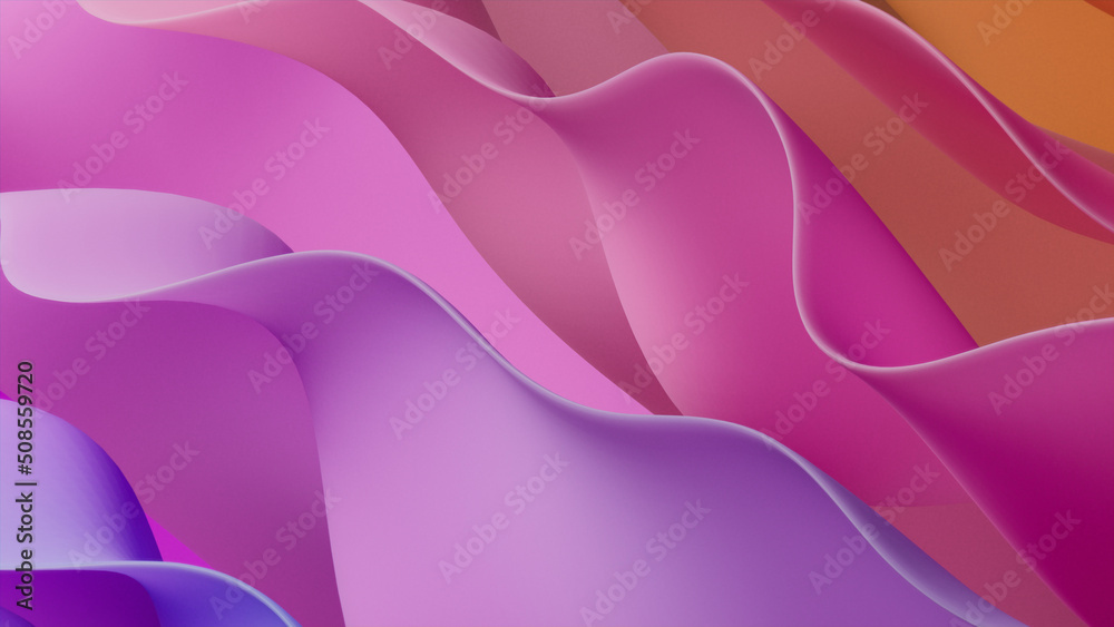Contemporary 3D Design Background, with Ripple, Abstract Pink and ...