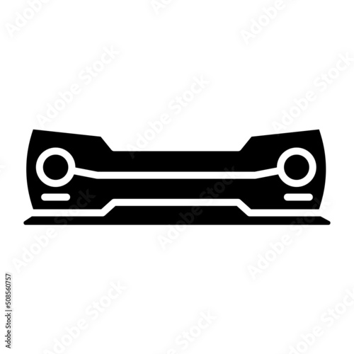 car bumper icon on transparent background