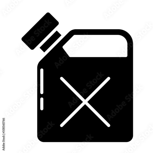 petrol and jerrycan icon on transparent background