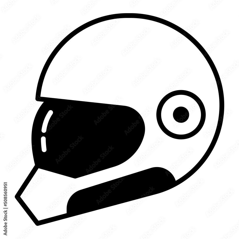 sporty helmet icon on transparent background sporty helmet icon on transparent background