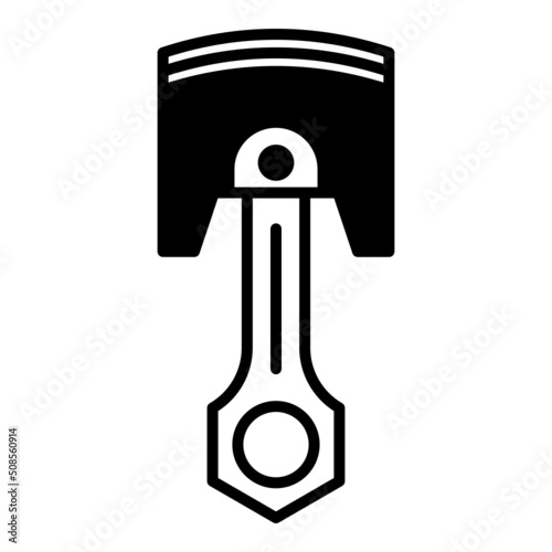 car piston icon on transparent background