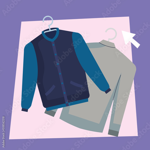 male jacket and coat