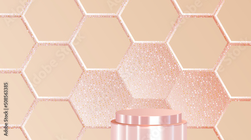 Luxury background for health care or beauty product display with copy space, illustration vector.
