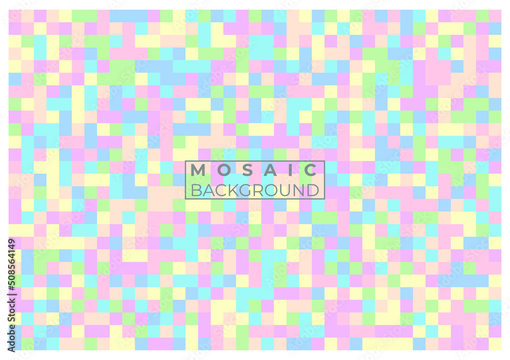 colorful mosaic square pattern background