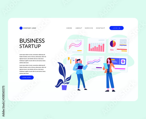 landing page website info graphic business planning