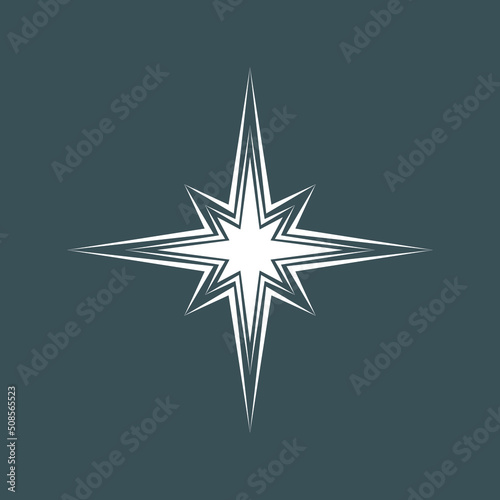 Star north quality vector illustration cut