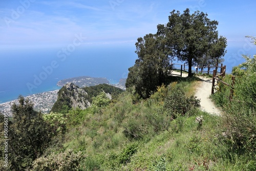 Bild auf Leinwand Serrara Fontana - Panorama dal Ristorante La Grotta sul Monte Epomeo
