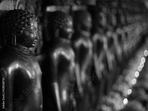Jina images from Sravanabelagola, India photo
