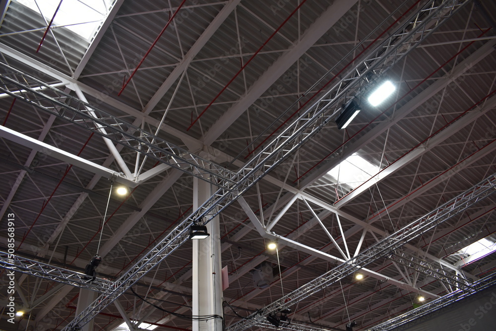 warehouse  ceiling grids with windows