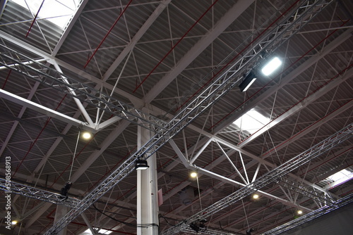 warehouse ceiling grids with windows