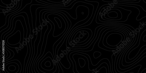 Topographic map background concept. Topo contour map. Rendering abstract illustration. Vector abstract illustration. Geography concept. paper texture design © Sajjad