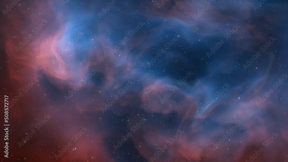 Obraz premium Universe filled with stars, nebula and galaxy