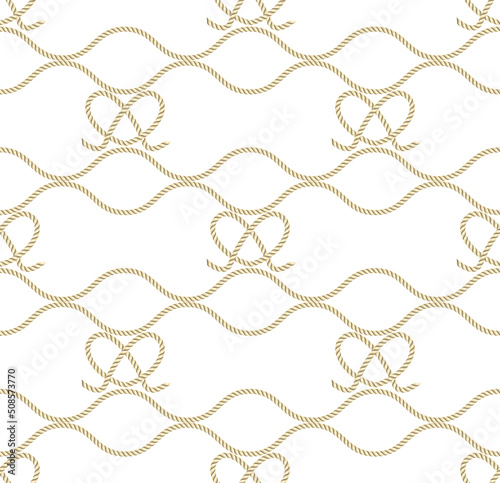 Rope seamless pattern, great for wallpaper and textile.