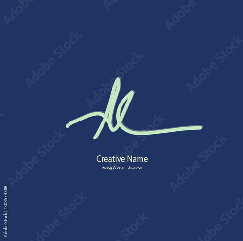 Al Initial Handwriting Logo Illustrations & Vectors