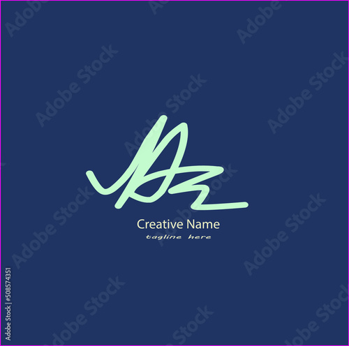 Ar Initial Handwriting Logo Illustrations & Vectors