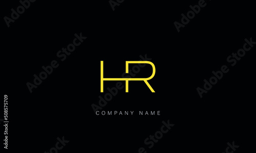 HR, RH Abstract Letters Logo Monogram