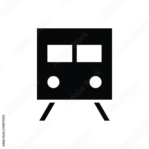 Travel train vector icon symbol design