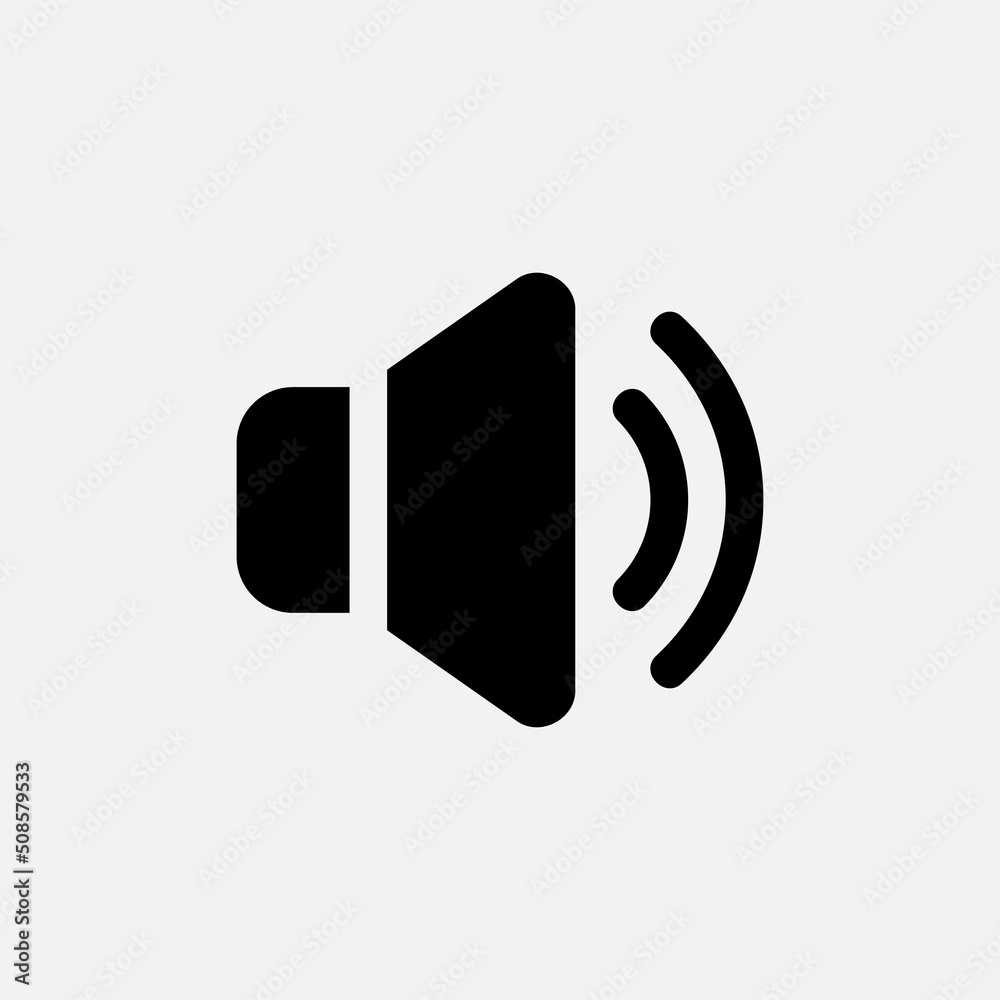 Sound icon in solid style about essentials, use for website mobile app presentation Sound icon in solid style about essentials, use for website mobile app presentation