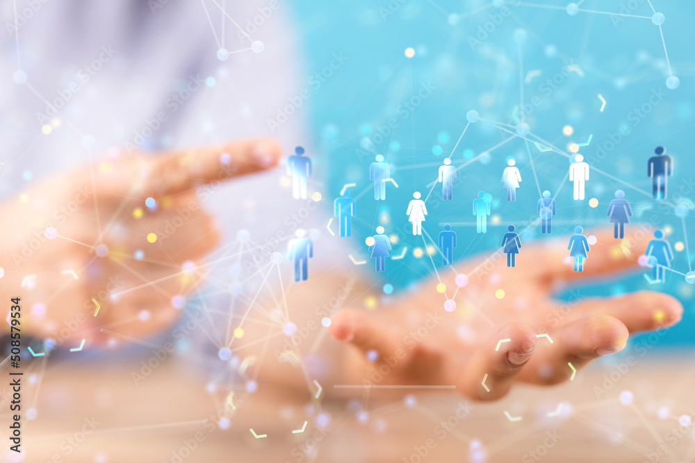 Global network. Blockchain. 3D illustration. Neural networks and artificial intelligence. Abstract Global network. Blockchain. 3D illustration. Neural networks and artificial intelligence. Abstract