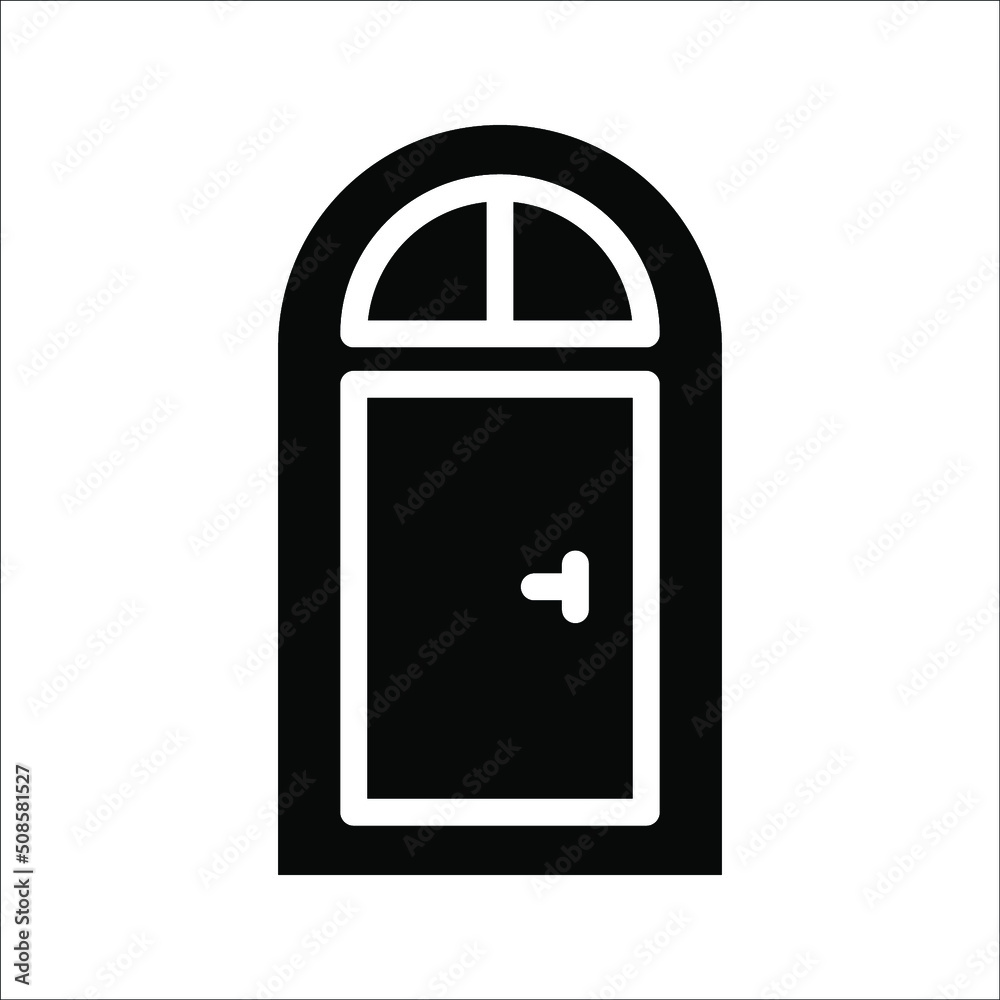Door icon in trendy flat style isolated on white background, Open door symbol for your website design, logo, app, UI, Vector illustration, EPS10. Door icon in trendy flat style isolated on white background, Open door symbol for your website design, logo, app, UI, Vector illustration, EPS10.