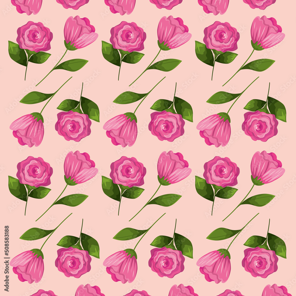 roses flowers pattern background