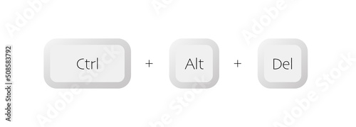 Combination of keyboard buttons Ctrl Alt Del