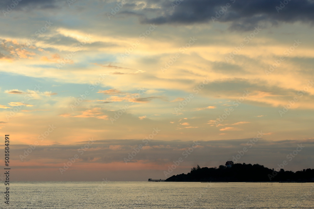 Fototapeta premium set of pictures of the beauty of nature in the morning