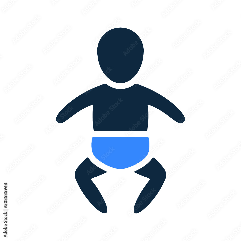 Obraz premium Newborn icon. Simple editable vector design isolated on a white background.