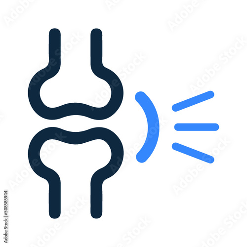 Joints, rheumatology icon. Simple editable vector illustration.