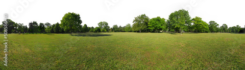 Obraz na płótnie treeline 360° green meadow w salonie