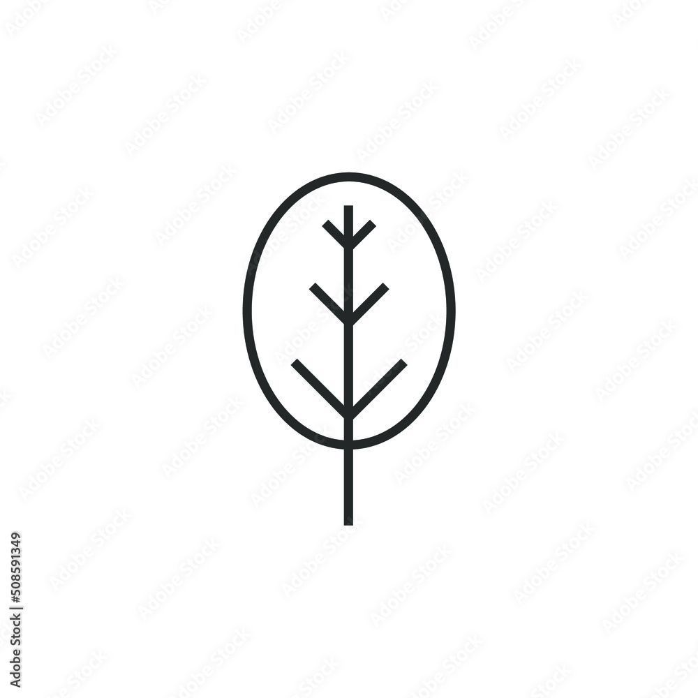 simple tree icon on white background simple tree icon on white background