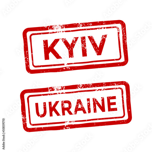 kyiv ukraine rubber stamp, vector illustration
 