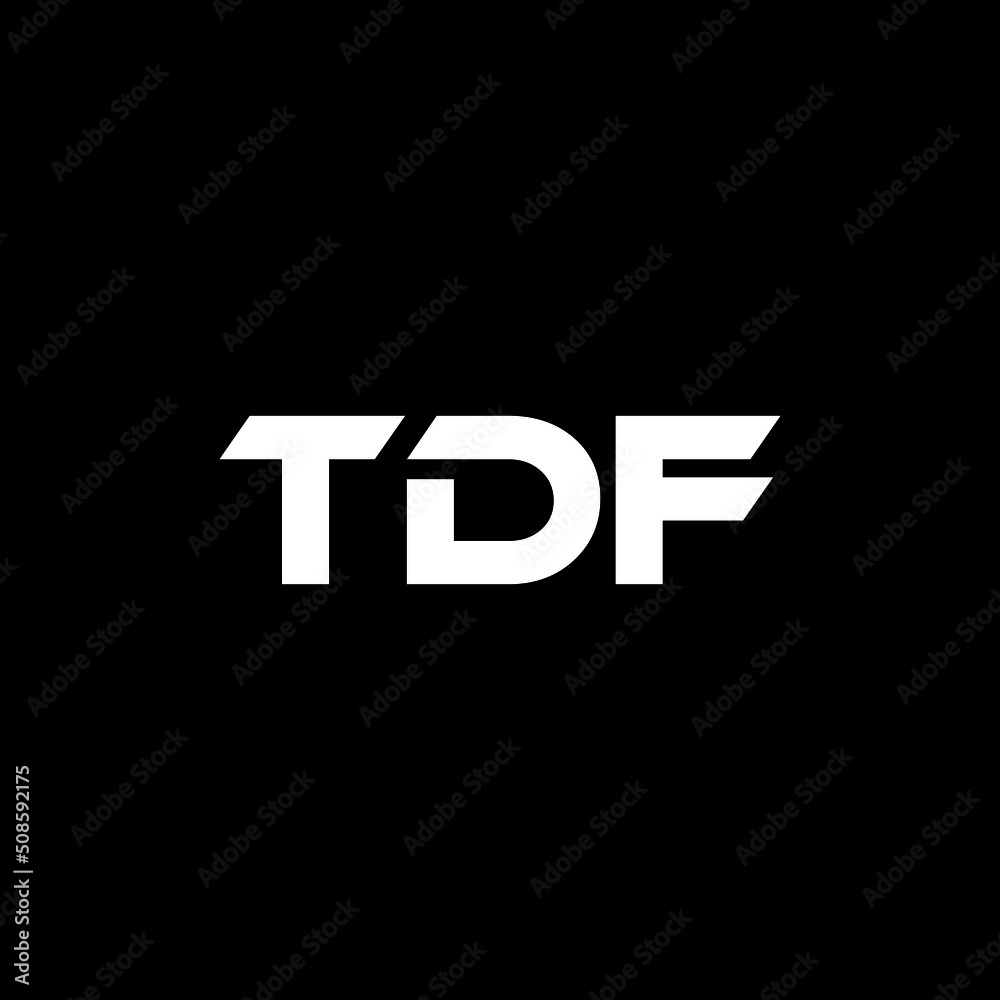 TDF letter logo design with black background in illustrator, vector logo modern alphabet font overlap style. calligraphy designs for logo, Poster, Invitation, etc. TDF letter logo design with black background in illustrator, vector logo modern alphabet font overlap style. calligraphy designs for logo, Poster, Invitation, etc.