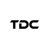 TDC letter logo design with white background in illustrator, vector logo modern alphabet font overlap style. calligraphy designs for logo, Poster, Invitation, etc.