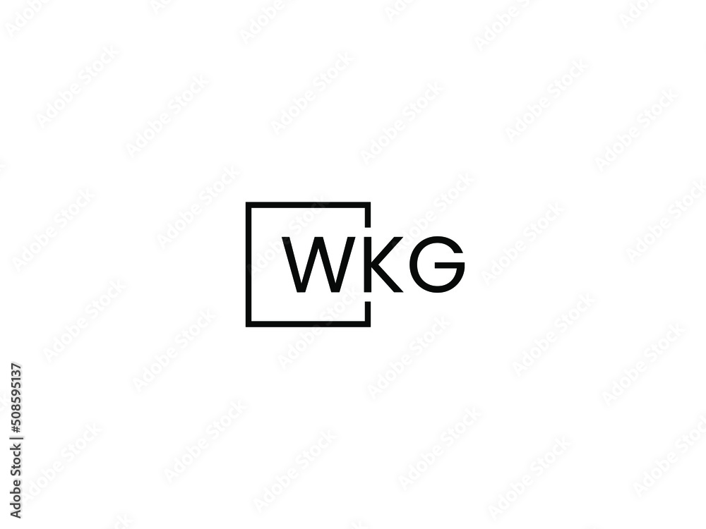 WKG Letter Initial Logo Design Vector Illustration WKG Letter Initial Logo Design Vector Illustration