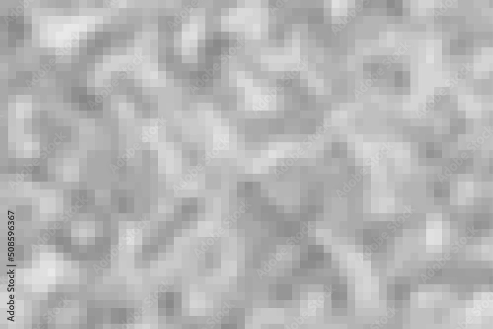 Abstract Grey Pixelated Mosaic Background